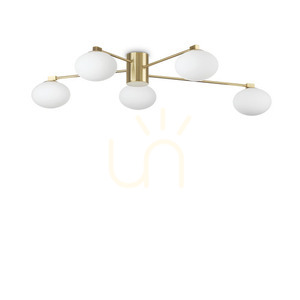 Plafonieră Ideallux Hermes PL5 D90 alamă 5xG9 288277 small 0