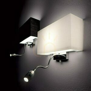 Aplică perete Ideallux HOTEL AP2 Bianco albă textil metal E27 LED 035949 4 Aplică perete Ideallux HOTEL AP2 Bianco albă textil metal E27 LED 035949 small 4