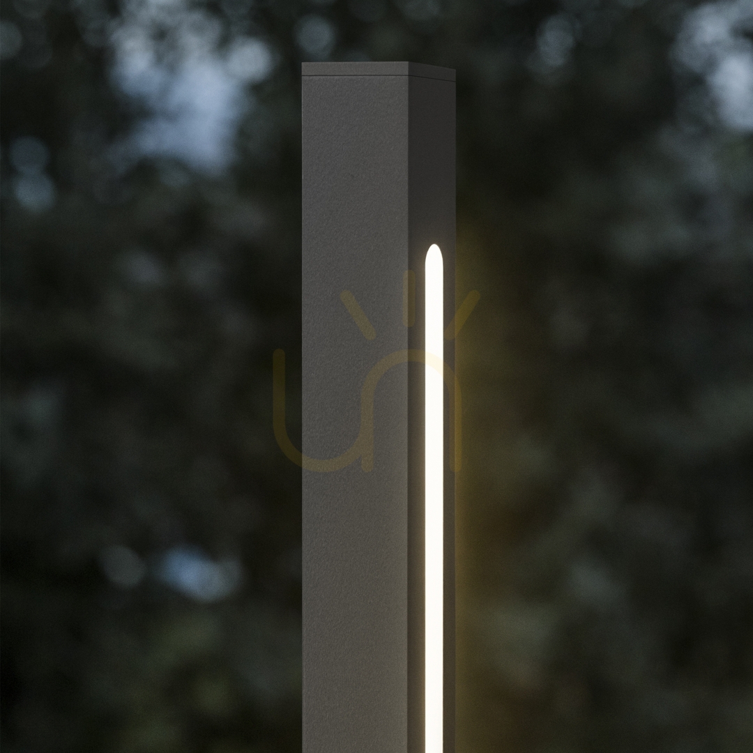 Vedere Lampă exterior pe picior Ideallux JEDI H160 negru metal/sticlă 293202 Lampă exterior pe picior Ideallux JEDI H160 negru metal/sticlă 293202