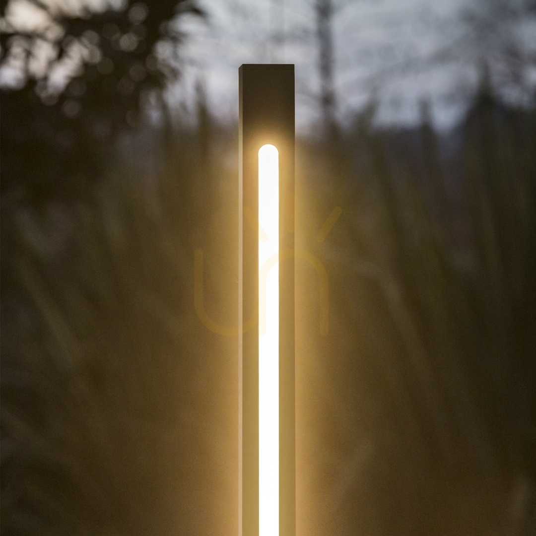 previzualizare Lampă exterior pe picior Ideallux JEDI H160 negru metal/sticlă 293202 Lampă exterior pe picior Ideallux JEDI H160 negru metal/sticlă 293202