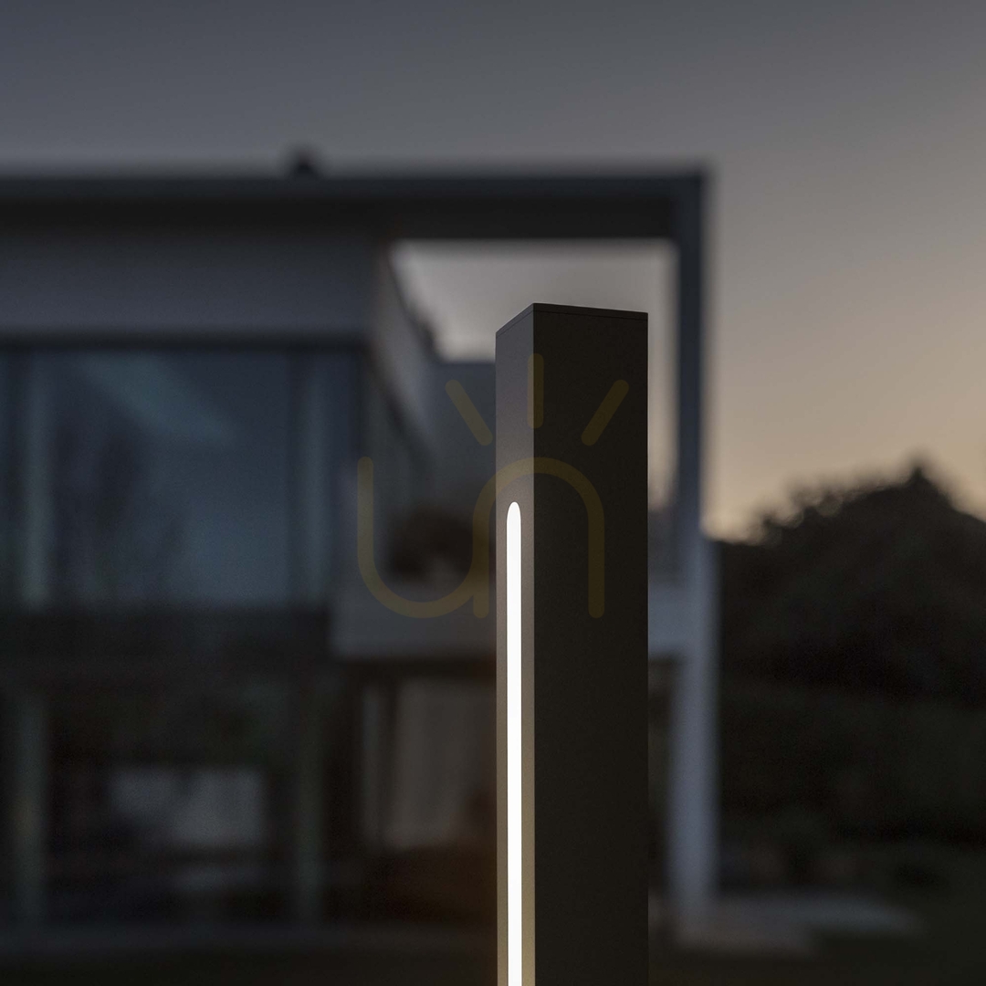 Afişa Lampă exterior pe picior Ideallux JEDI H160 negru metal/sticlă 293202 Lampă exterior pe picior Ideallux JEDI H160 negru metal/sticlă 293202