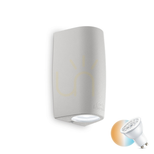 Verifica Aplică exterior Ideallux KEOPE AP2 gri GU10 2x6W IP54 147796