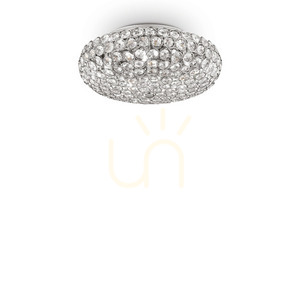Plafonieră Ideallux KING PL5 crom cristal 38 cm G9 5x40W 075419 0 Plafonieră Ideallux KING PL5 crom cristal 38 cm G9 5x40W 075419 small 0