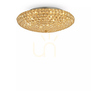Plafonieră Ideallux KING PL9 crom cristal 53,5 cm G9 9x40W 073255 small 2