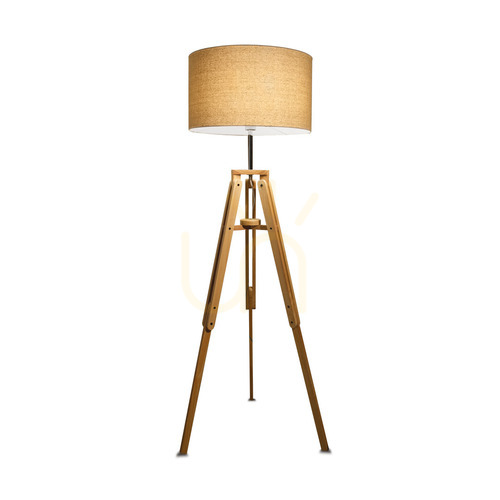 Verifica Lampadar Ideallux KLIMT PT1 lemn și textil E27 161 cm 137827