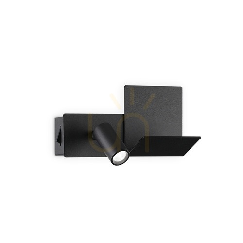 Verifica Aplică perete Ideallux KOMODO-1 AP NERO negru metal 20 cm LED 4,5W 291796