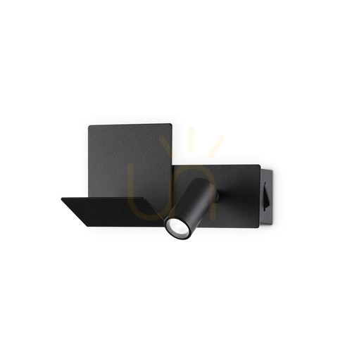 Verifica Aplică perete LED neagră metal Ideallux KOMODO 306827 20 cm