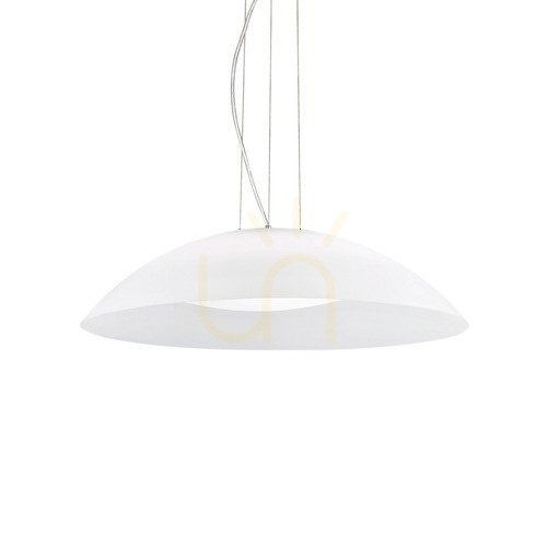 Verifica Lustră suspendată Ideallux Lena SP3 D64 albă sticlă 64 cm 035727