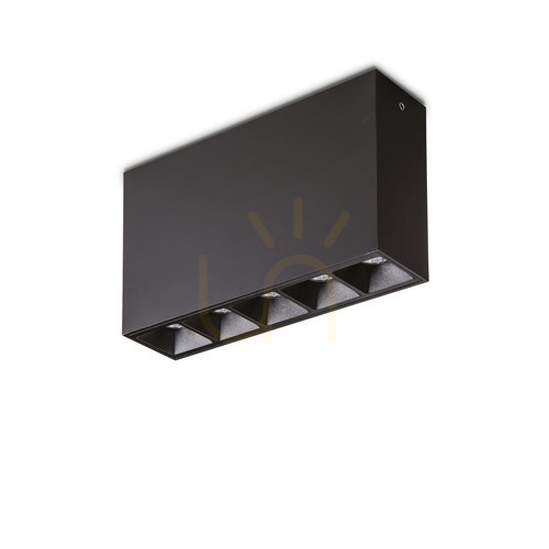 Verifica Plafon LED Ideallux LIKA negru aluminiu 13,5 cm 12,5W 3000K 244884