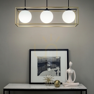 Lampă suspendată Ideallux Lingotto SP3 alamă 3xE14 70 cm 198125 1 Lampă suspendată Ideallux Lingotto SP3 alamă 3xE14 70 cm 198125 small 1