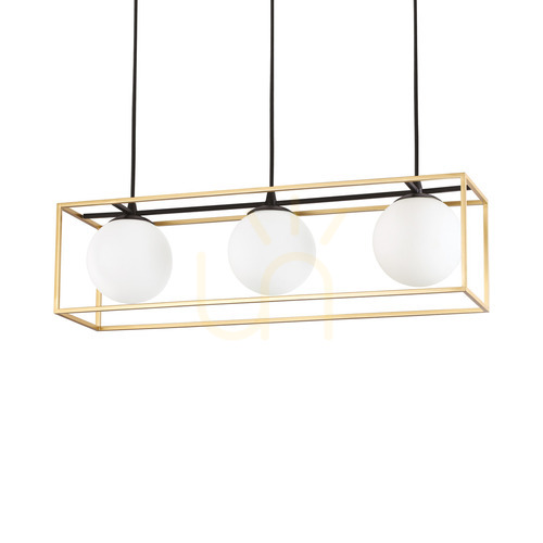 Verifica Lampă suspendată Ideallux Lingotto SP3 alamă 3xE14 70 cm 198125