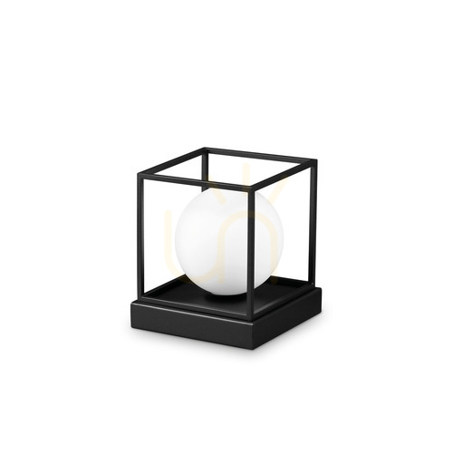 Verifica Lampă de masă Ideallux LINGOTTO TL1 Small negru metal sticlă 304151