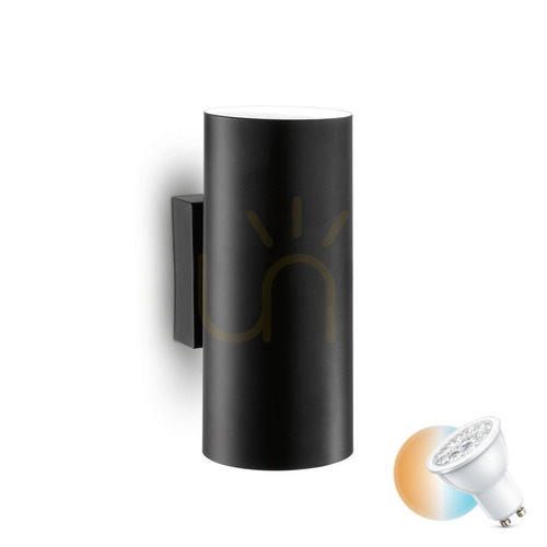 Verifica Aplica perete Ideallux LOOK AP2 NERO negru 2xGU10 aluminiu SKU 095998