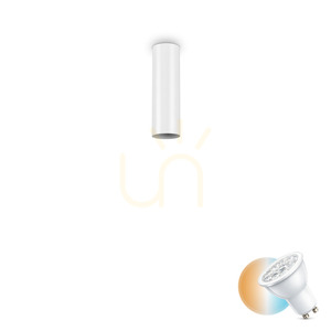 Plafonieră Ideallux LOOK PL1 H20 alb GU10 metal 20 cm 233079 small 0