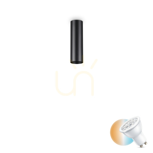 Verifica Plafonieră Ideallux LOOK PL1 H20 NERO negru metal GU10 20 cm 233062