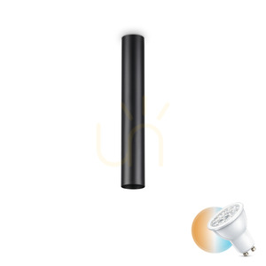 Plafonieră Ideallux LOOK PL1 H40 NERO negru metal GU10 40 cm 233192 0 Plafonieră Ideallux LOOK PL1 H40 NERO negru metal GU10 40 cm 233192 small 0