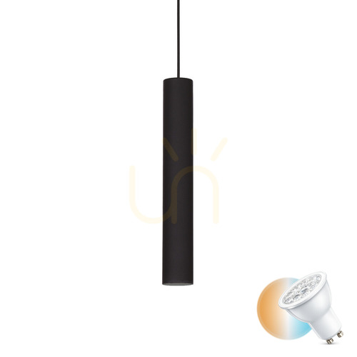 Verifica Lampă suspendată Ideallux LOOK SP1 D06 negru metal GU10 104928