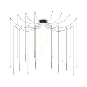 Lustră suspendată Ideallux Lucciola SP16 negru 20 cm LED 16W 284002 0 Lustră suspendată Ideallux Lucciola SP16 negru 20 cm LED 16W 284002 small 0