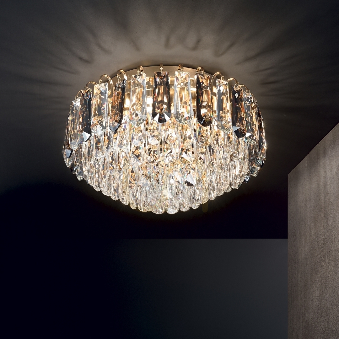 Afişa Plafoniera Ideallux MAGNOLIA PL7 Gold 45 cm 241296 Plafoniera Ideallux MAGNOLIA PL7 Gold 45 cm 241296