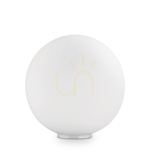Verifica Lampă de masă Ideallux MAPA BIANCO TL1 albă Ø40 cm metal sticlă 000206