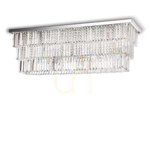 Verifica Plafonieră Ideallux Martinez PL8 crom cristal 8xE14 166285