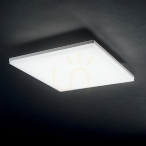 Plafonieră de exterior Ideal Lux MIB PL SQUARE 269122 albă LED 18 W 3000 K IP65 30 cm small 1