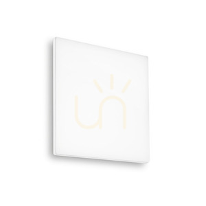 Plafonieră de exterior Ideal Lux MIB PL SQUARE 269122 albă LED 18 W 3000 K IP65 30 cm small 0