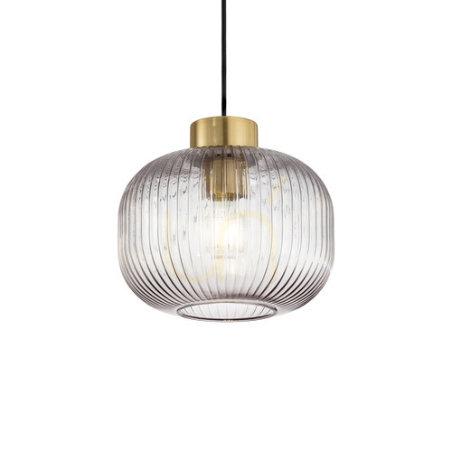 Verifica Lampă suspendată Ideallux MINT-2 SP1 Fume sticlă Ø24 cm E27 237398