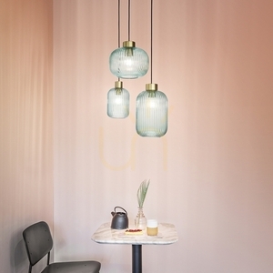 Lampă suspendată Ideallux MINT SP1 verde, sticlă, 24 cm, E27, 237428 small 2