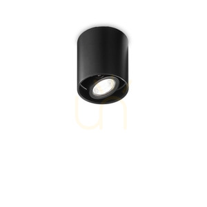 Plafond Ideallux MOOD PL1 D09 negru rotund GU10 9 cm 243924 small 2
