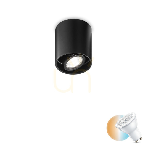 Verifica Plafond Ideallux MOOD PL1 D09 negru rotund GU10 9 cm 243924
