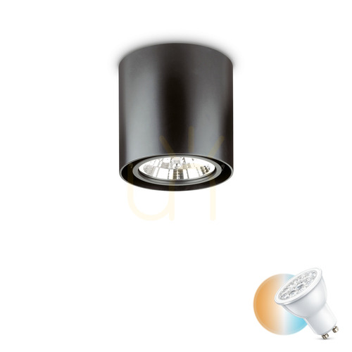 Verifica Plafonieră Ideallux MOOD PL1 D15 Round negru aluminiu GU10 243450
