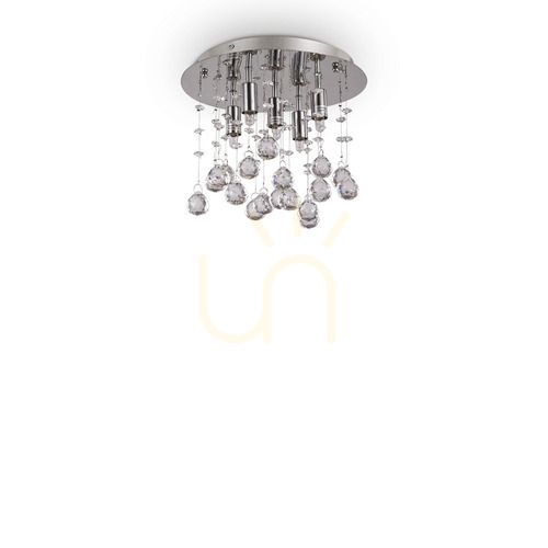 Verifica Plafonieră Ideallux Moonlight PL5 crom cristal 26 cm G9 094649