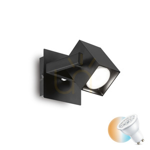 Aplică perete Ideallux Mouse AP1 Nero negru metal GU10 073569 small 0
