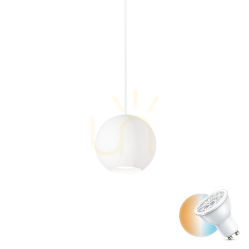 Verifica Lampă suspendată Ideallux MR JACK SP1 Small albă GU10 metal 11 cm 231228