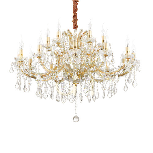 Verifica Pendul Ideallux Napoleon SP18 auriu cristal 96 cm E14 18x40W 167411