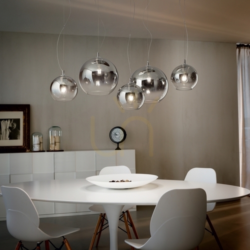 Verifica Lampă suspendată Ideallux NEMO SP1 D30 cupru sticlă E27 30 cm 111902