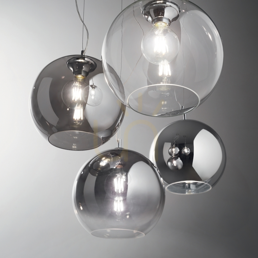 Afişa Lampa suspendată Ideallux NEMO SP1 D40 transparentă sticlă E27 052816 Lampa suspendată Ideallux NEMO SP1 D40 transparentă sticlă E27 052816