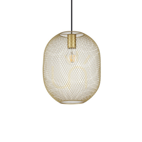 Verifica Lampă suspendată Ideallux NET SP1 D24 ORO aur metal 24,5 cm E27 317267