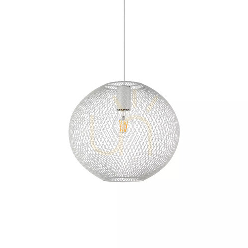 Verifica Lustră suspendată Ideallux NET SP1 D29 albă metal E27 328102