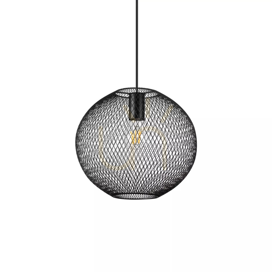 Vedere Lustră suspendată Ideallux NET SP1 D29 negru metal E27 313788 Lustră suspendată Ideallux NET SP1 D29 negru metal E27 313788