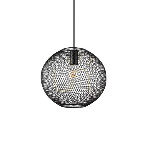 Verifica Lustră suspendată Ideallux NET SP1 D29 negru metal E27 313788