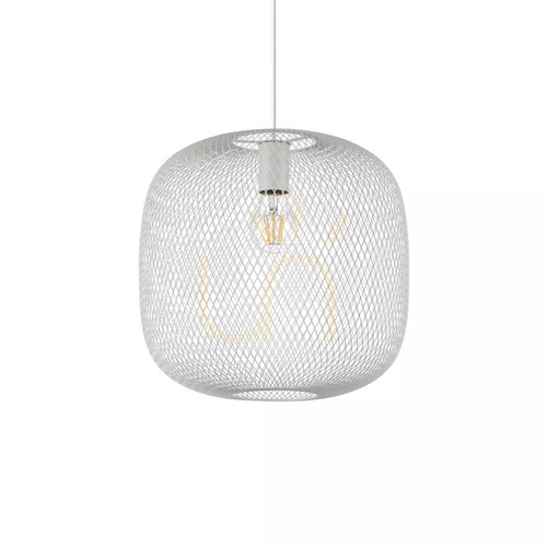 Verifica Lampă suspendată Ideallux NET SP1 D34 albă metal E27 328133