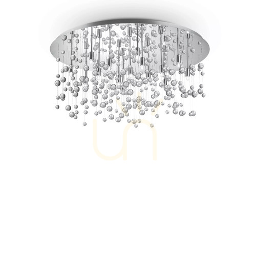 Verifica Plafonieră Ideallux NEVE PL15 Cromo 80 cm crom sticlă G9 15x40W 030784