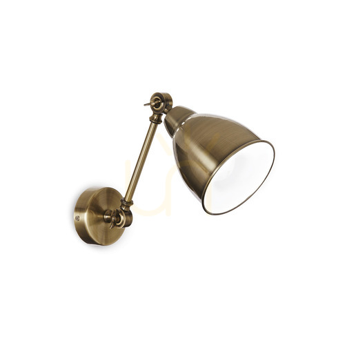 Verifica Aplică de perete Ideallux Newton AP1 Brunito șampanie metal E27 027876