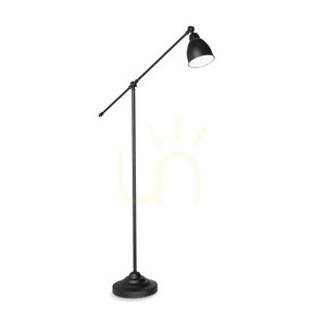 Lampă pe picior Ideallux Newton PT1 negru metal E27 150 cm 003528 small 0