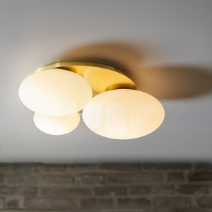 Plafonieră Ideallux NINFEA PL2 alamă sticlă 2xGX53 36 cm 293653 small 1