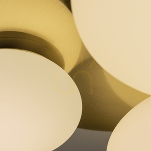 Plafoniera Ideallux NINFEA PL3 BIANCO alba 3xGX53 46 cm metal sticla 306964 small 4