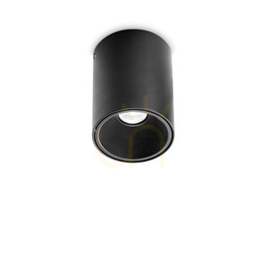 Plafon LED Ideallux NITRO PL ROUND D08 negru 10W 3000K aluminiu 206004 small 0