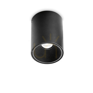 Plafon LED Ideallux NITRO Round D09 negru 15W 3000K aluminiu 205984 small 0